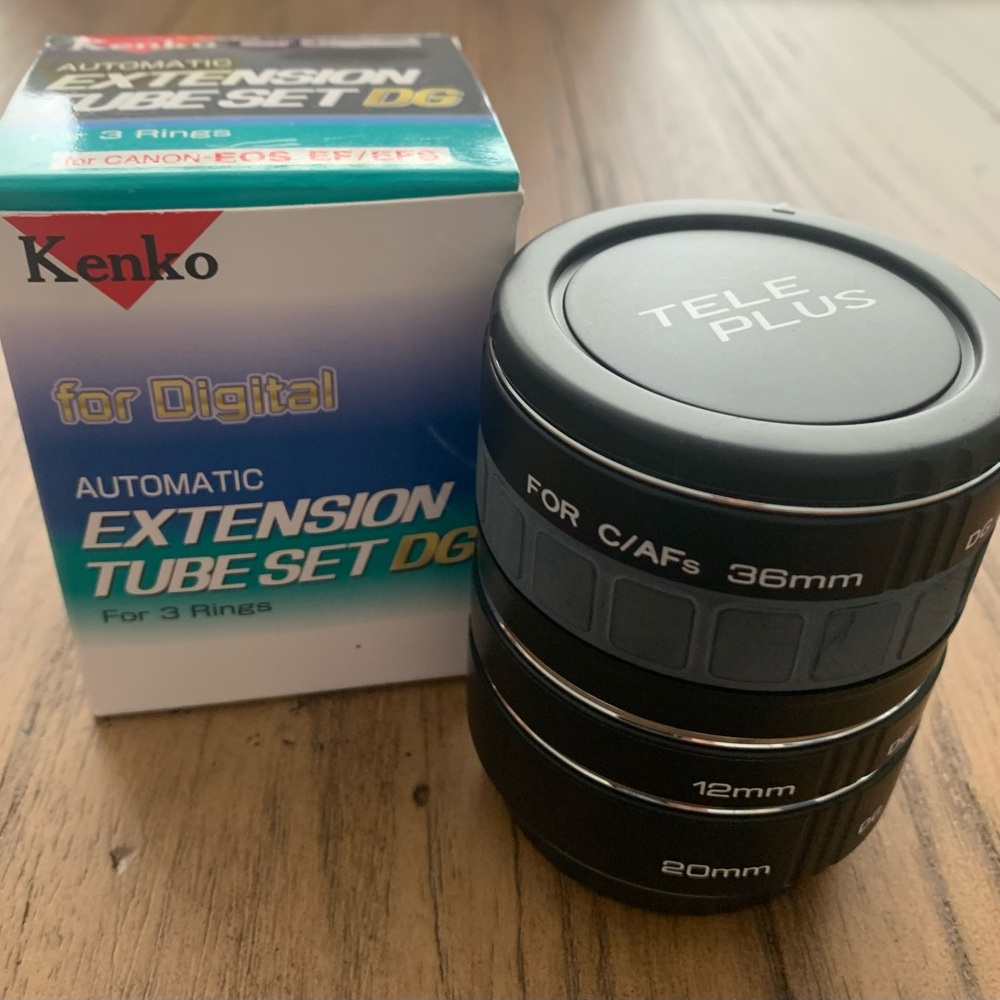 NEW IN BOX!! Kenko Automatic Extension Tube Set DG For Digital - In Black